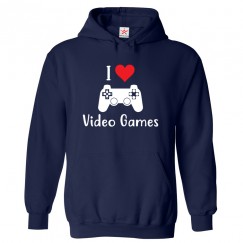 I Love Video Games Kids & Adults Unisex Hoodie